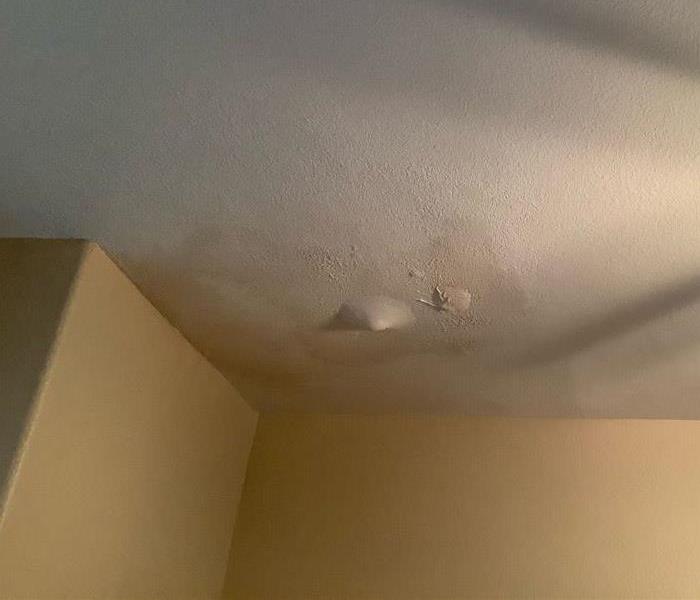Ceiling bubbling from rain water