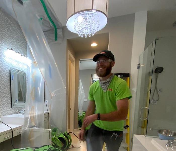 Big Smiles from male employee of SERVPRO 